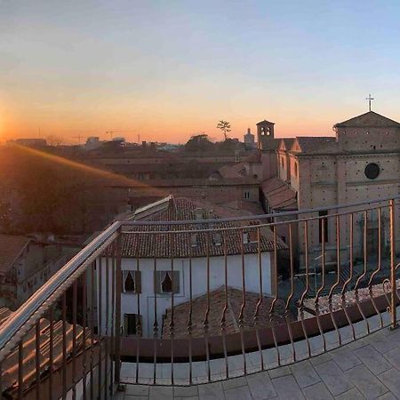 Mansarda Con Vista In Centro A Piacenza Exterior foto